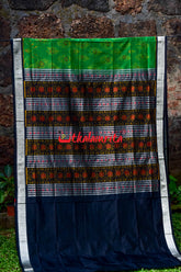 Mayura Green Sambalpuri Silk Saree