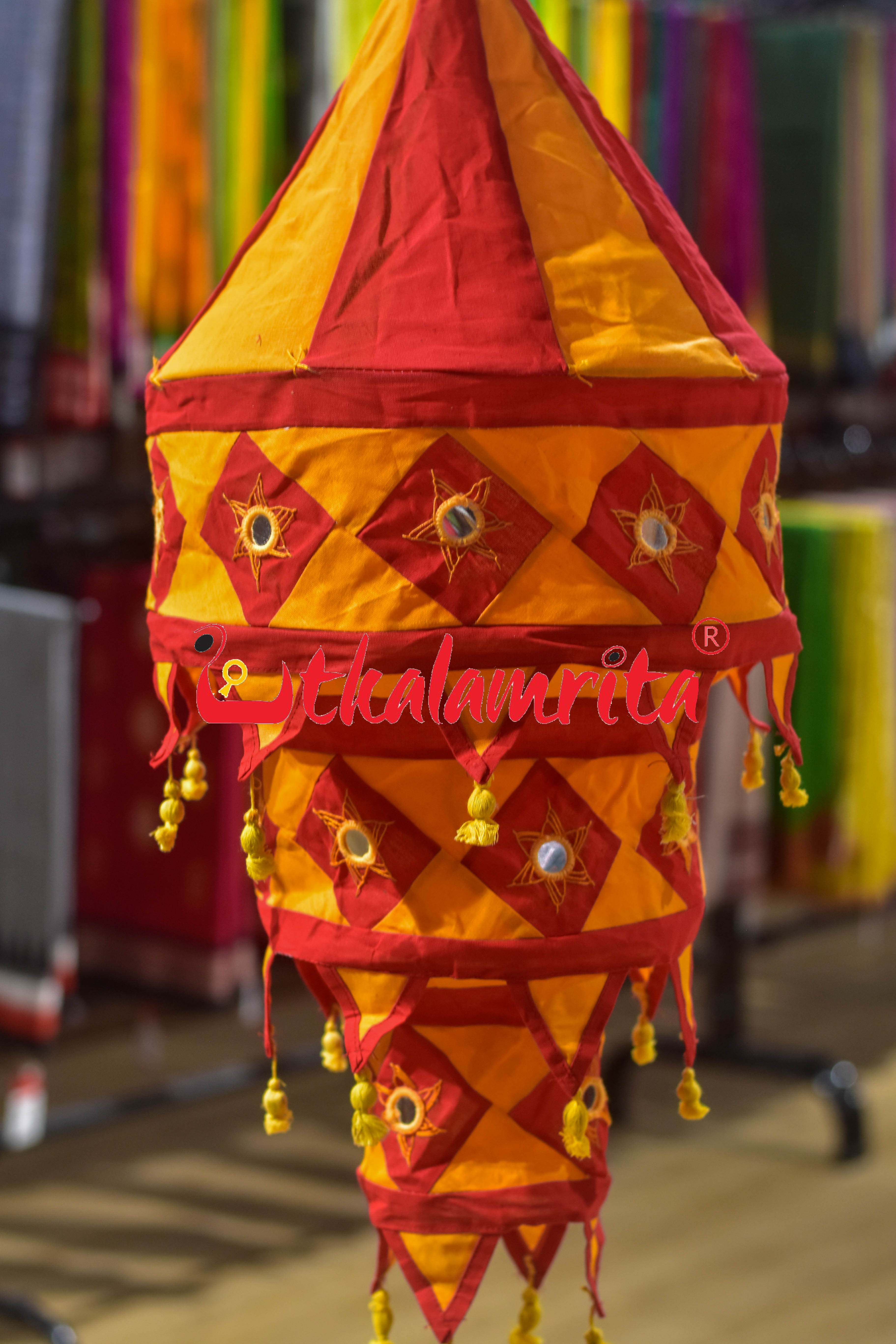 Red Rust Special 3-Step Round Lampshade