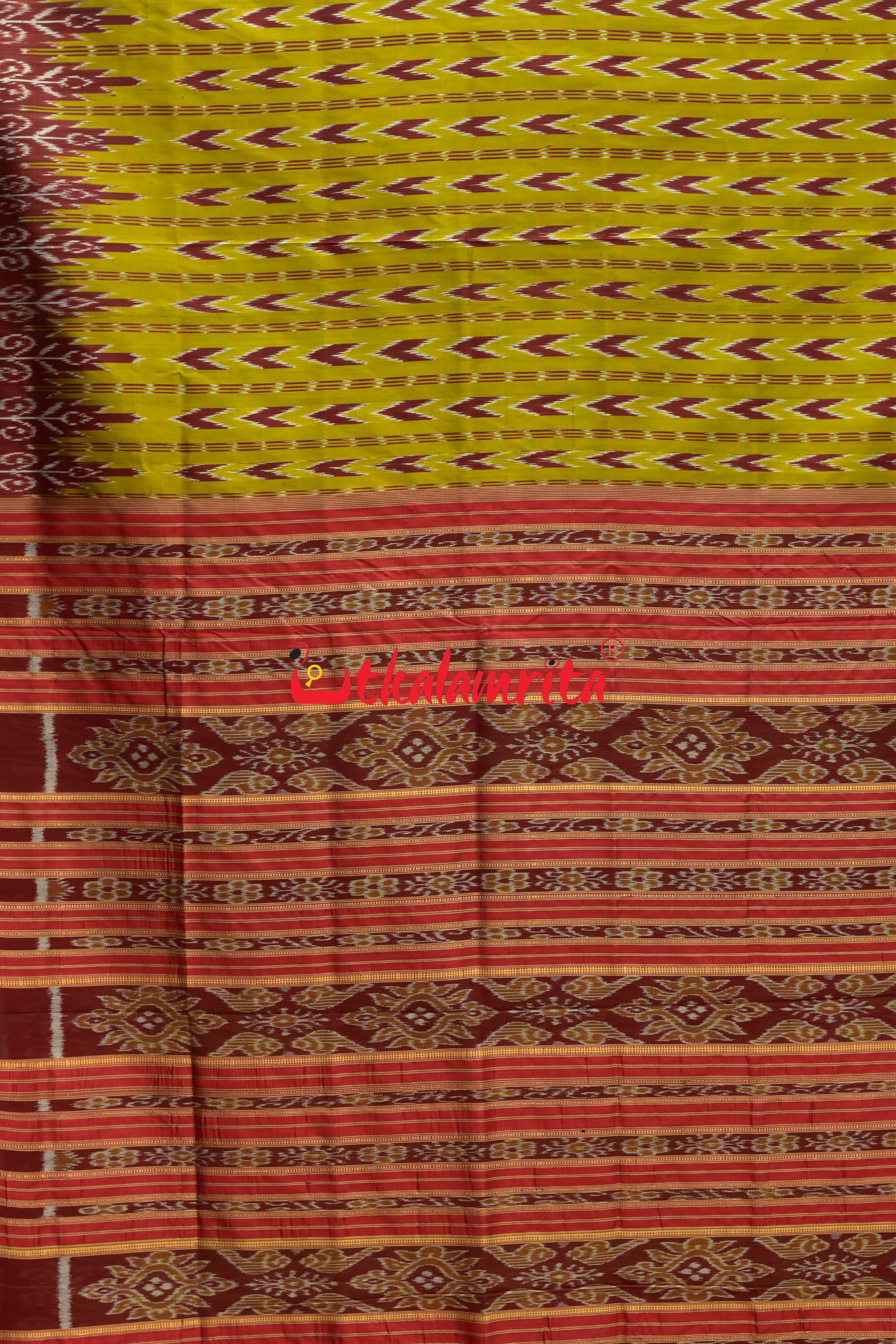 Maina Dhanpatri Khandua Silk Saree