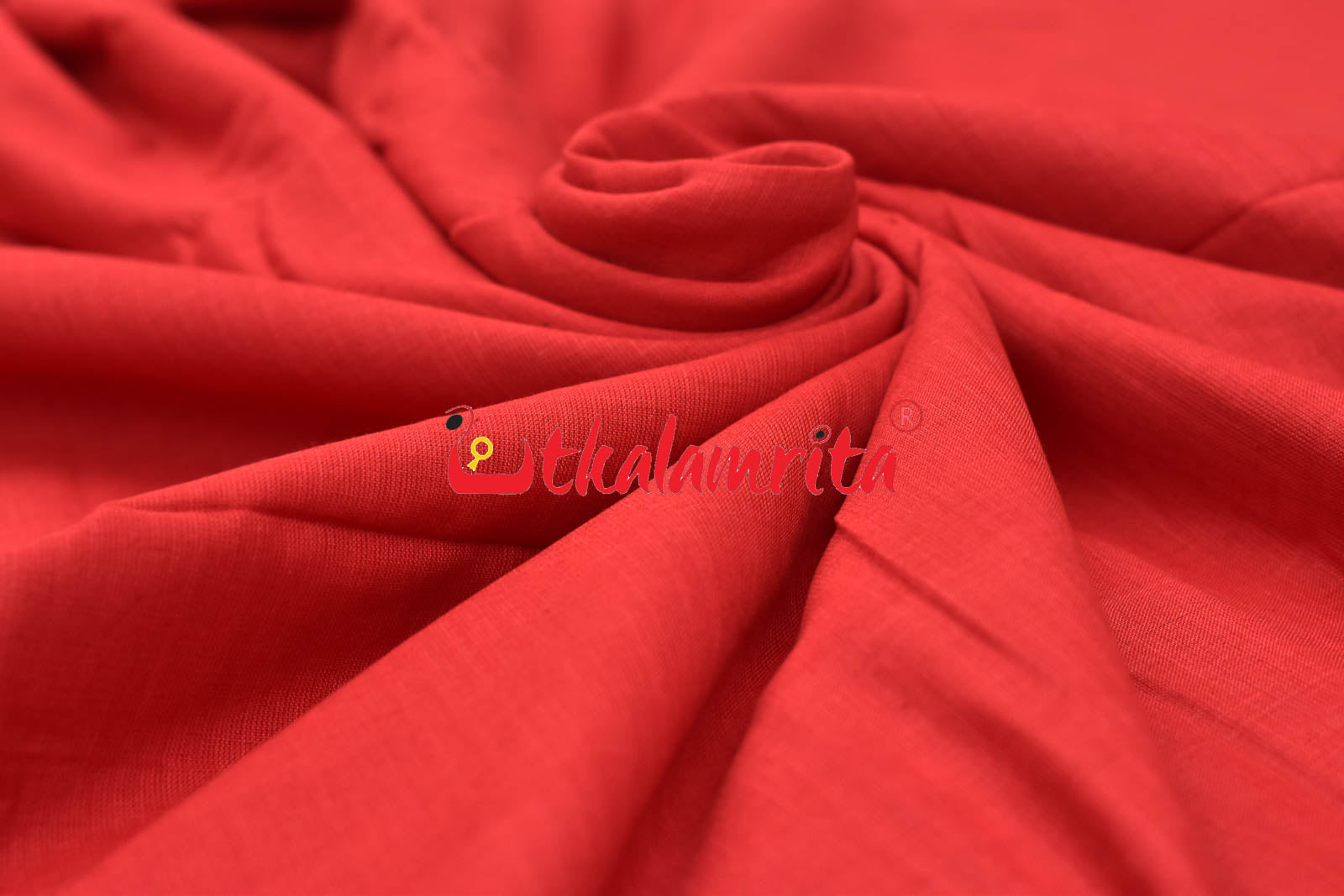 Red 4 Lines Rudraksha Border (Fabric)