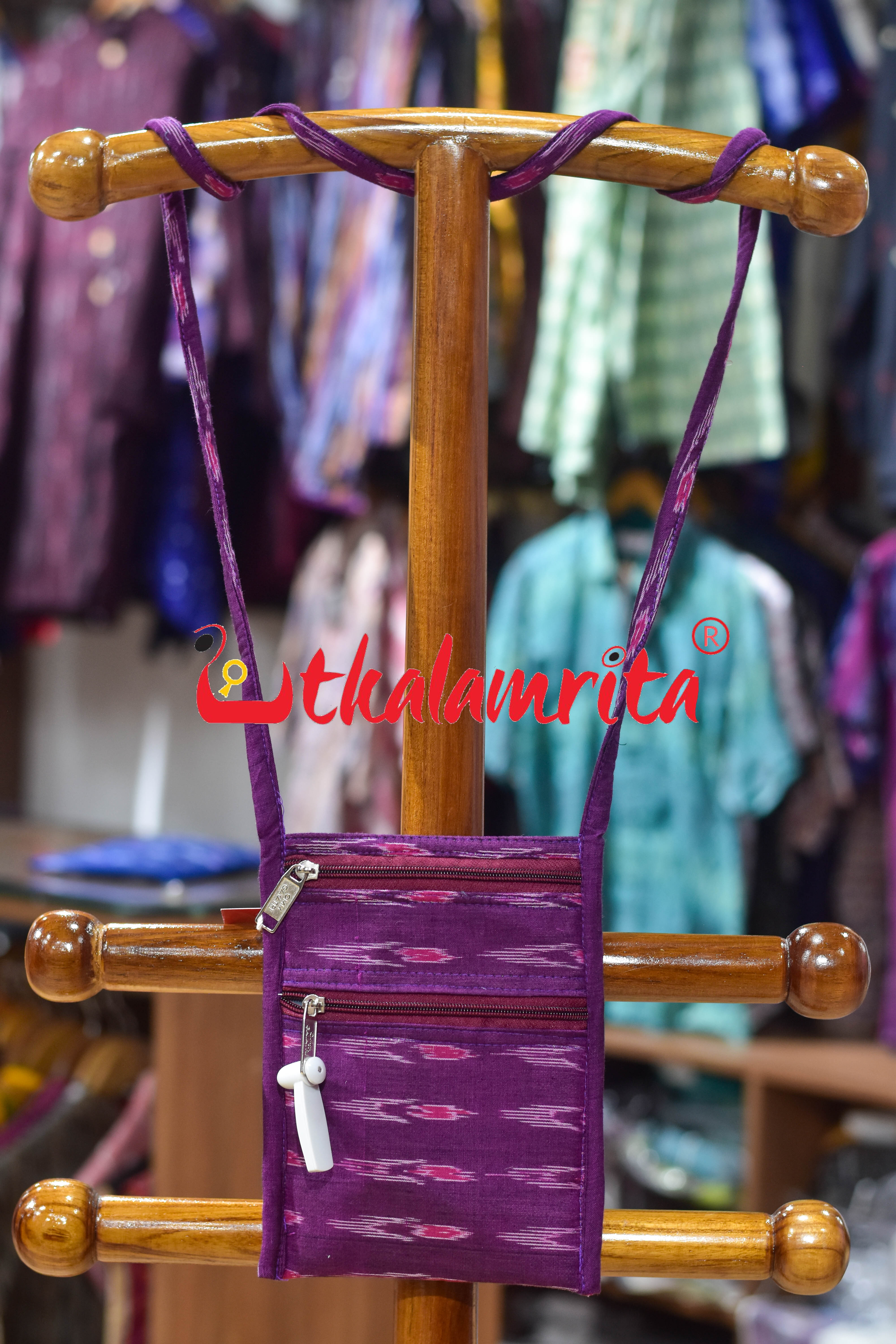 Purple Labanga Bandha Mobile Sling Bag
