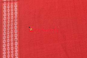 Red 4 Lines Rudraksha Border (Fabric)