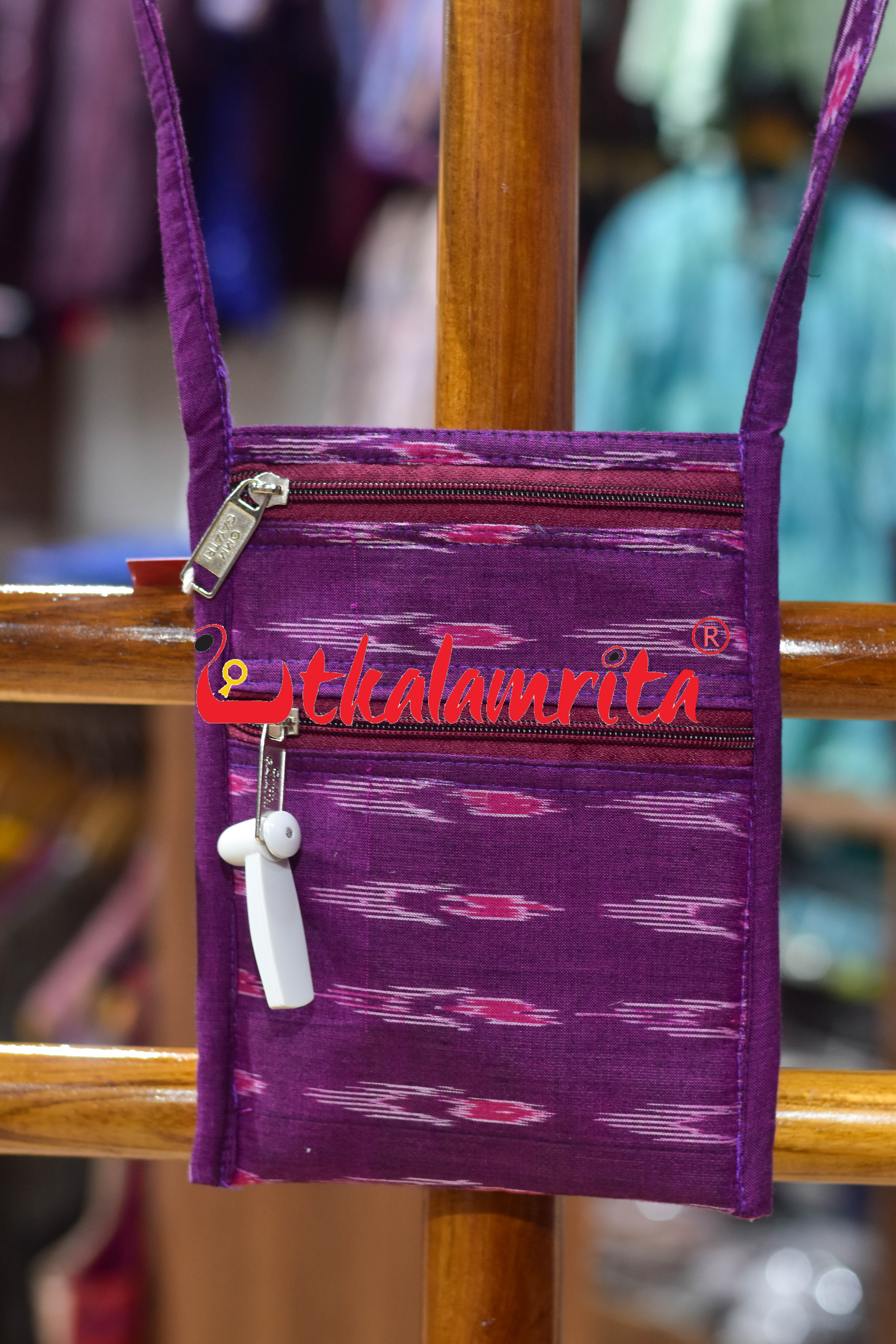 Purple Labanga Bandha Mobile Sling Bag