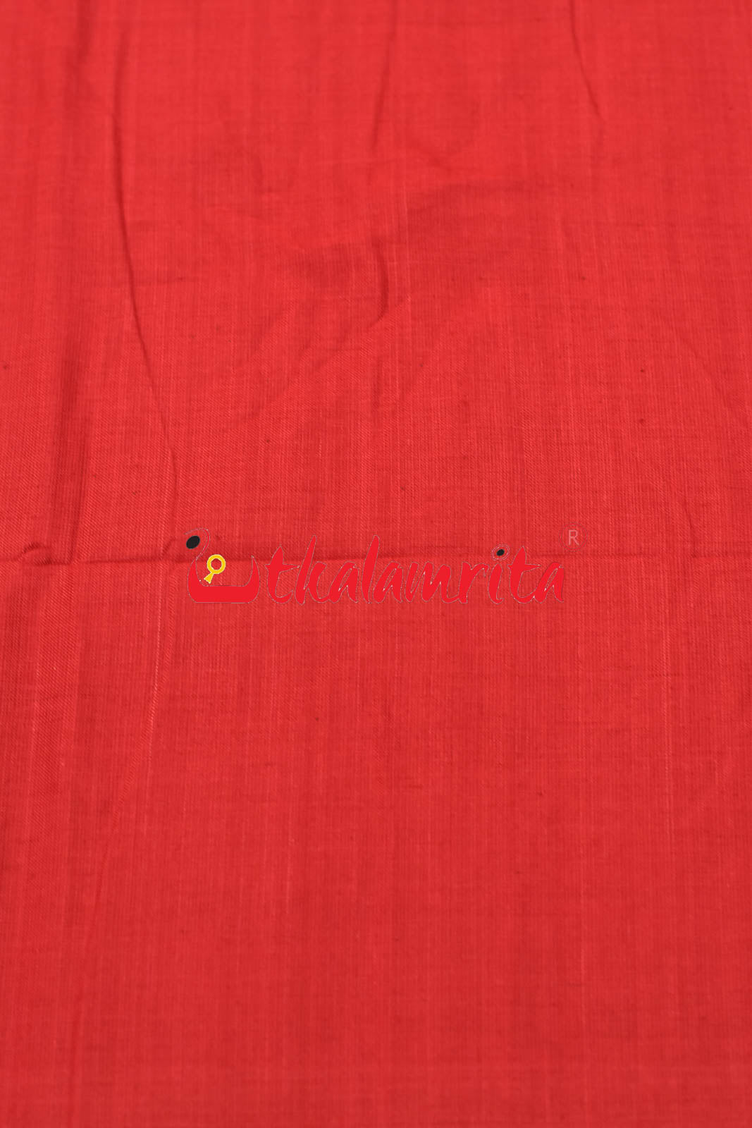 Red 4 Lines Rudraksha Border (Fabric)