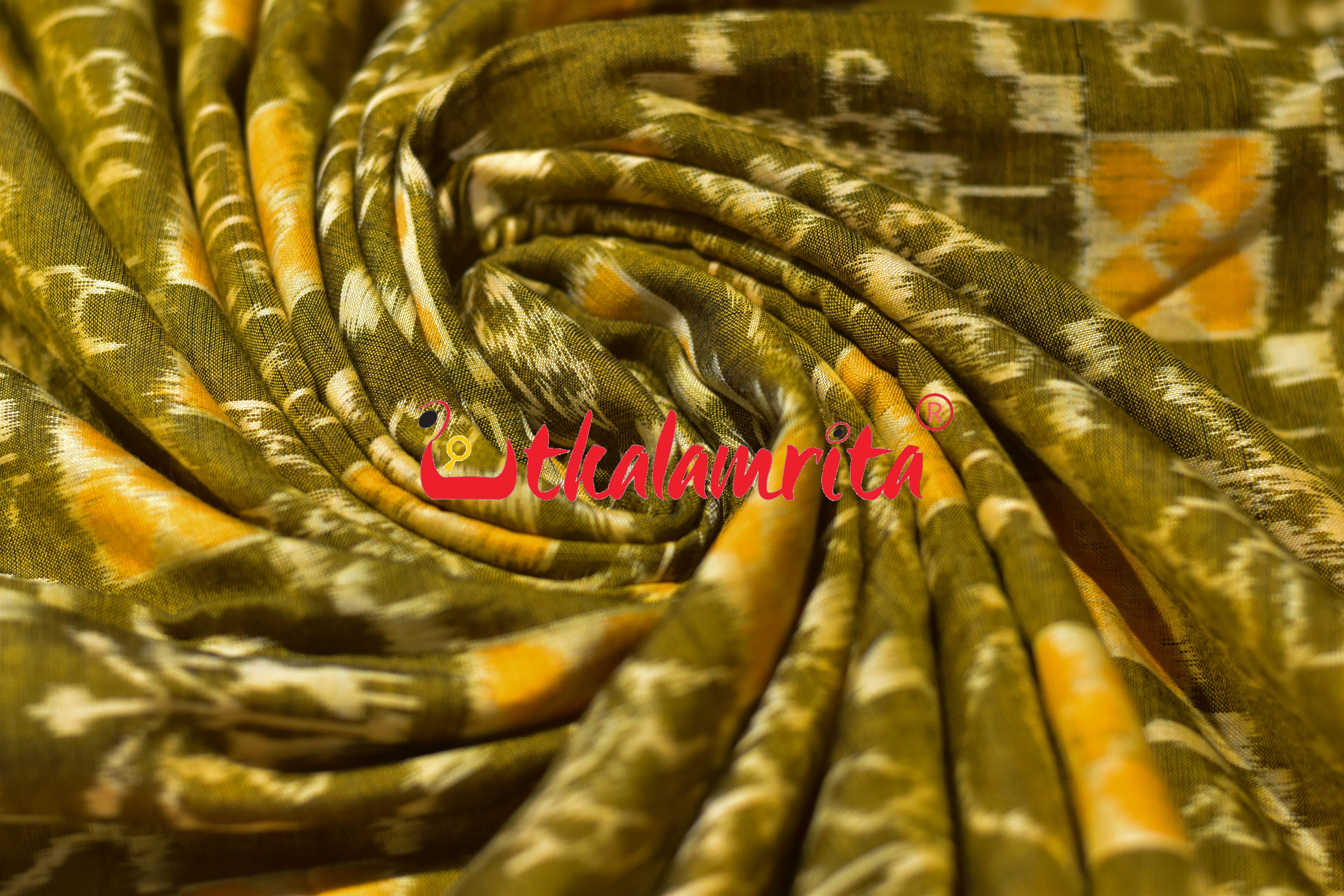 Mustard Yellow Tribal Culture Sambalpuri Cotton (Fabric)