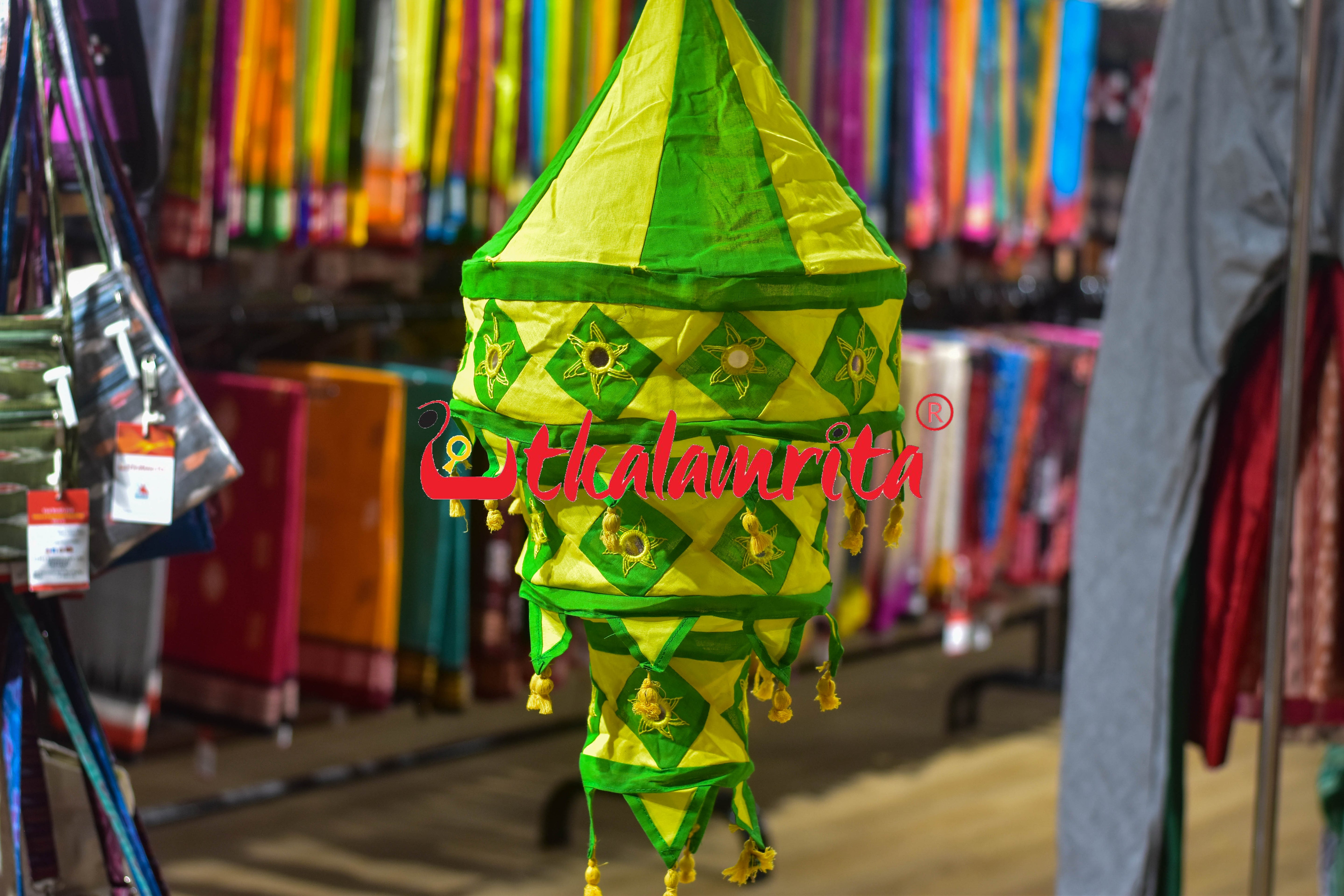 Green Lemon Special 3-Step Round Lampshade