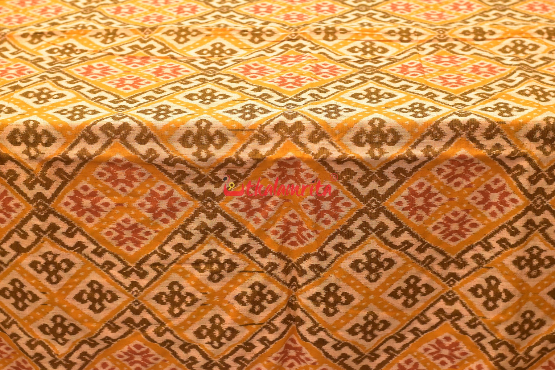 Mustard Thikiri Sambalpuri (Fabric)