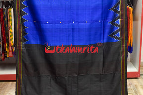 Electric Blue Dongria Silk Saree