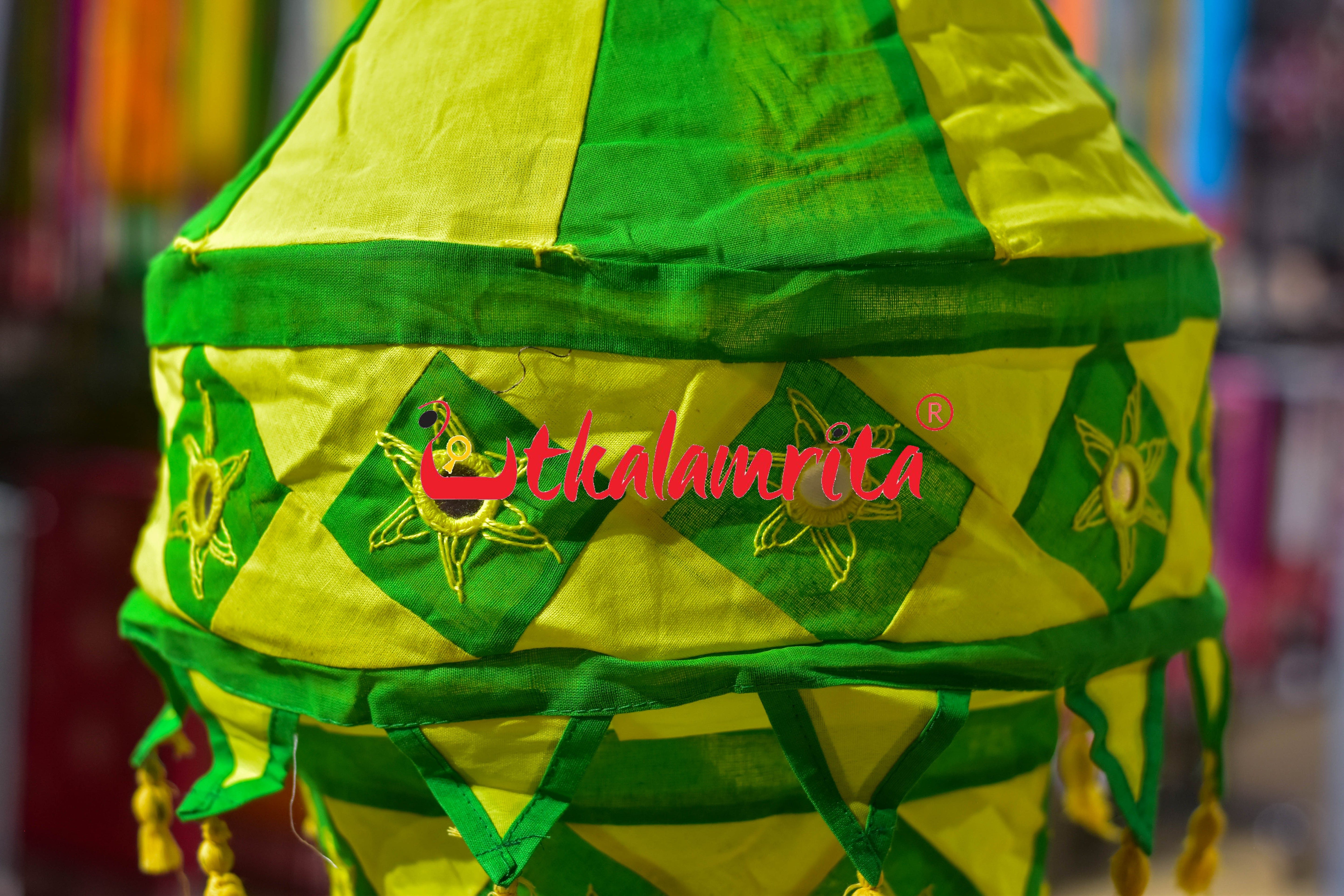 Green Lemon Special 3-Step Round Lampshade
