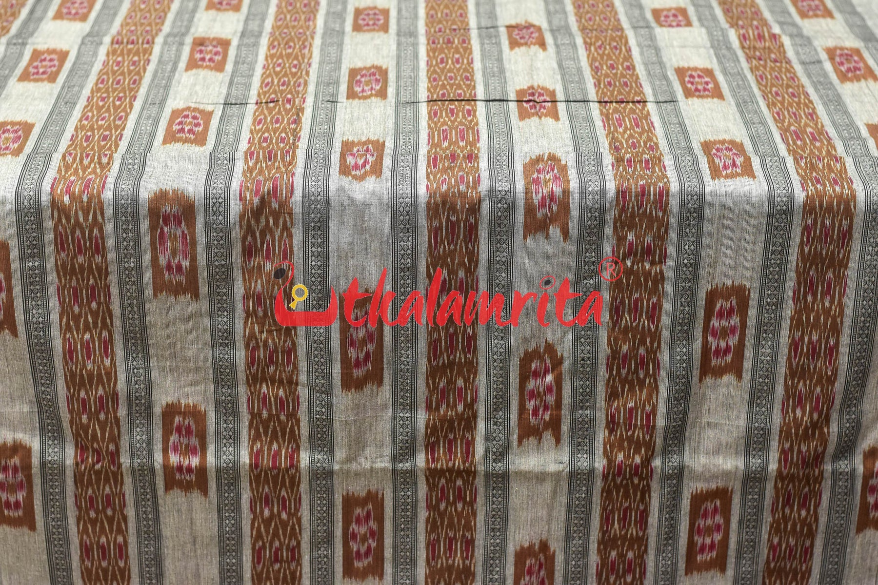 Grey Brown Bandha with Rudraksha (Fabric)