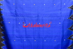 Electric Blue Dongria Silk Saree