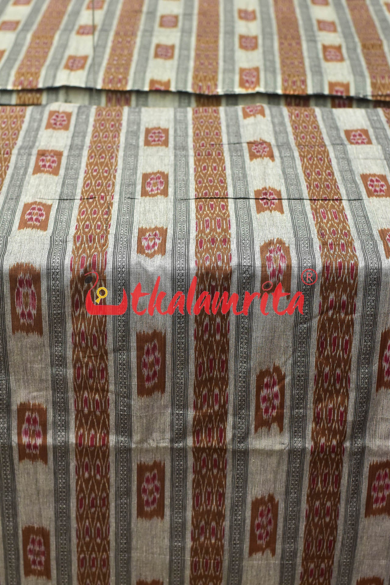 Grey Brown Bandha with Rudraksha (Fabric)