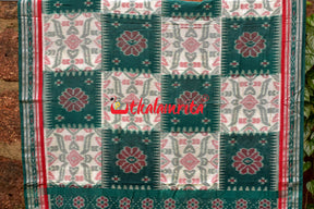 Box Computer Green Khandua Cotton Saree