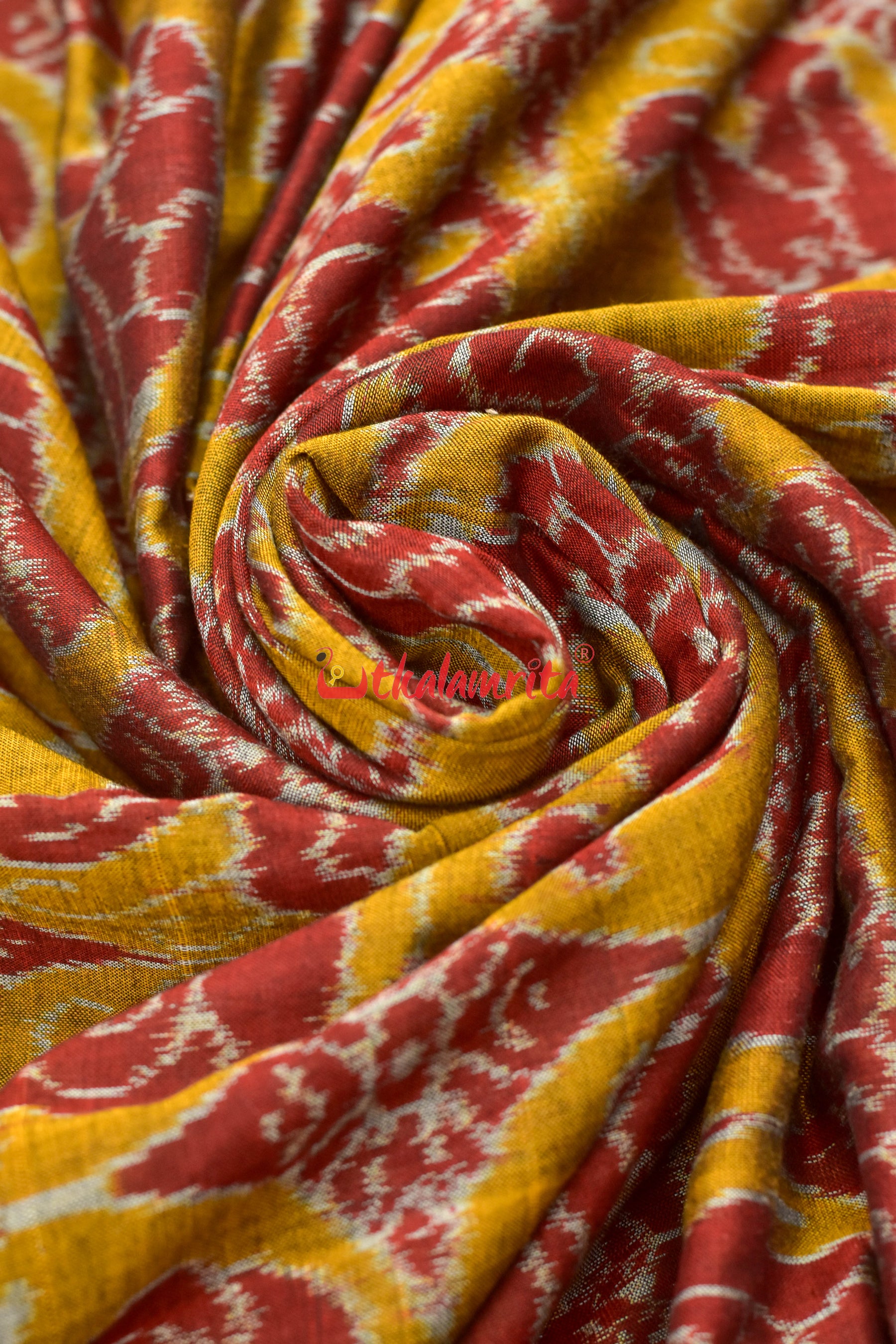 Golden Macha Hansa Sambalpuri Cotton (Fabric)