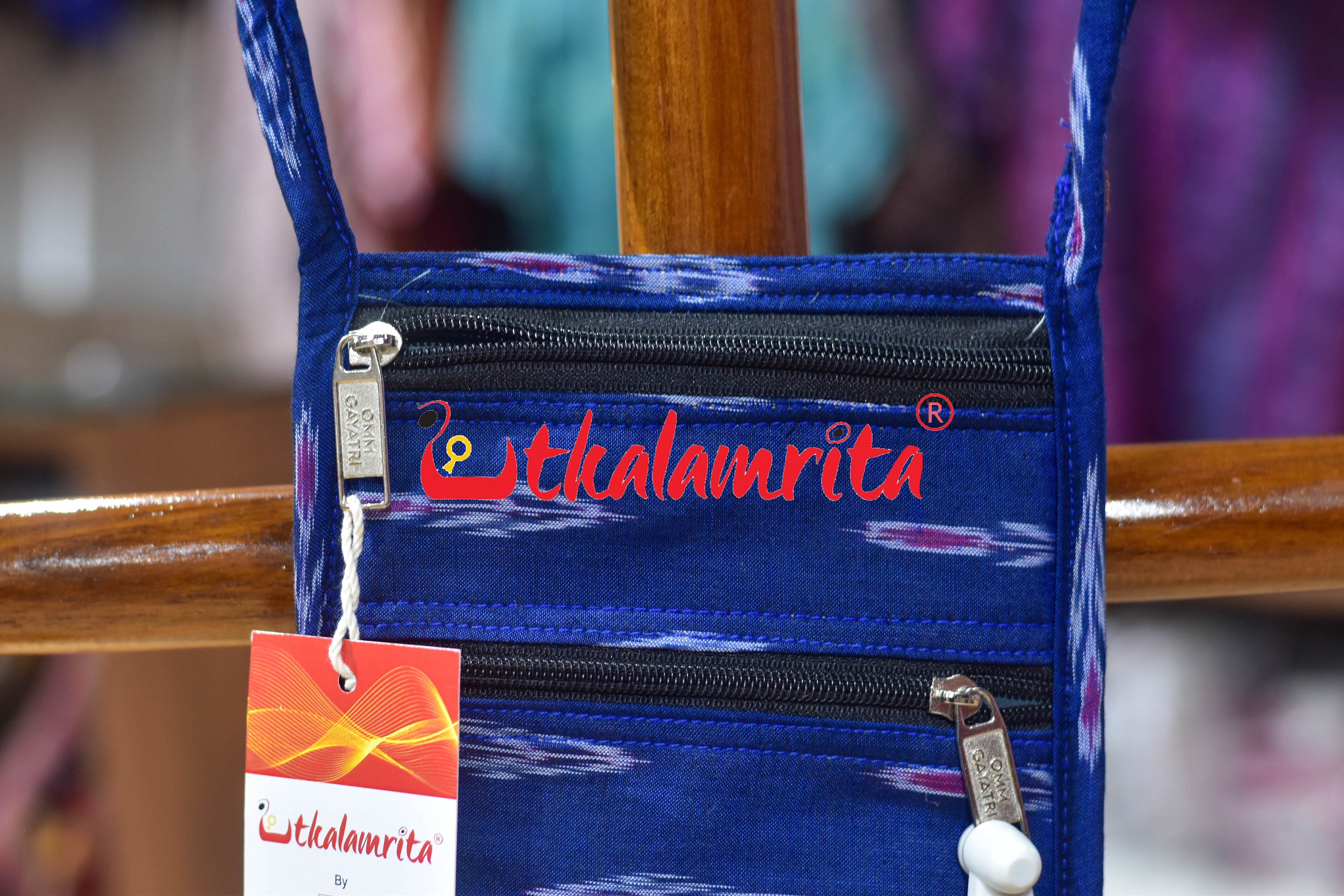 Blue Labanga Bandha Mobile Sling Bag