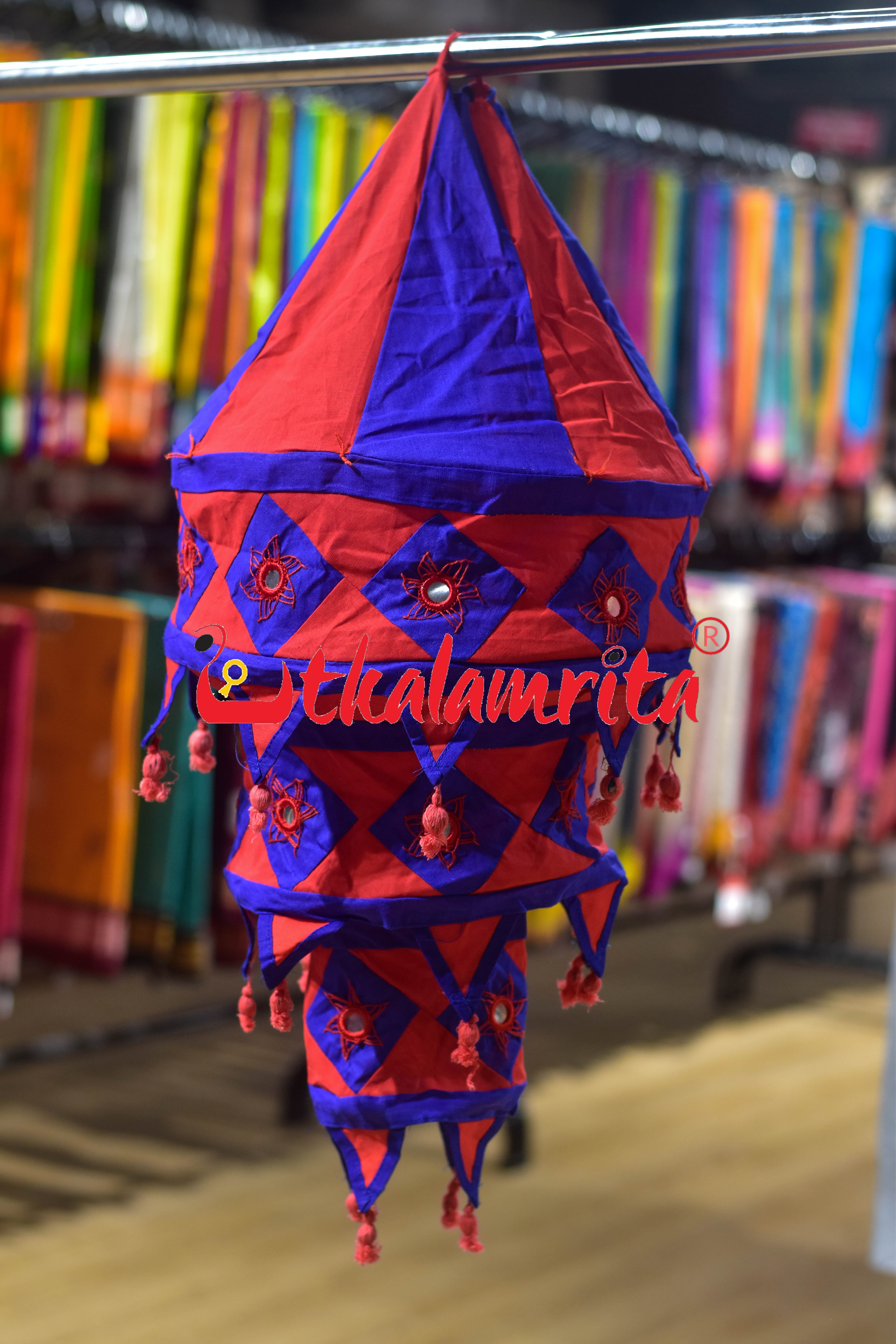 Red Blue Special 3-Step Round Lampshade