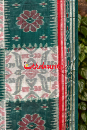 Box Computer Green Khandua Cotton Saree