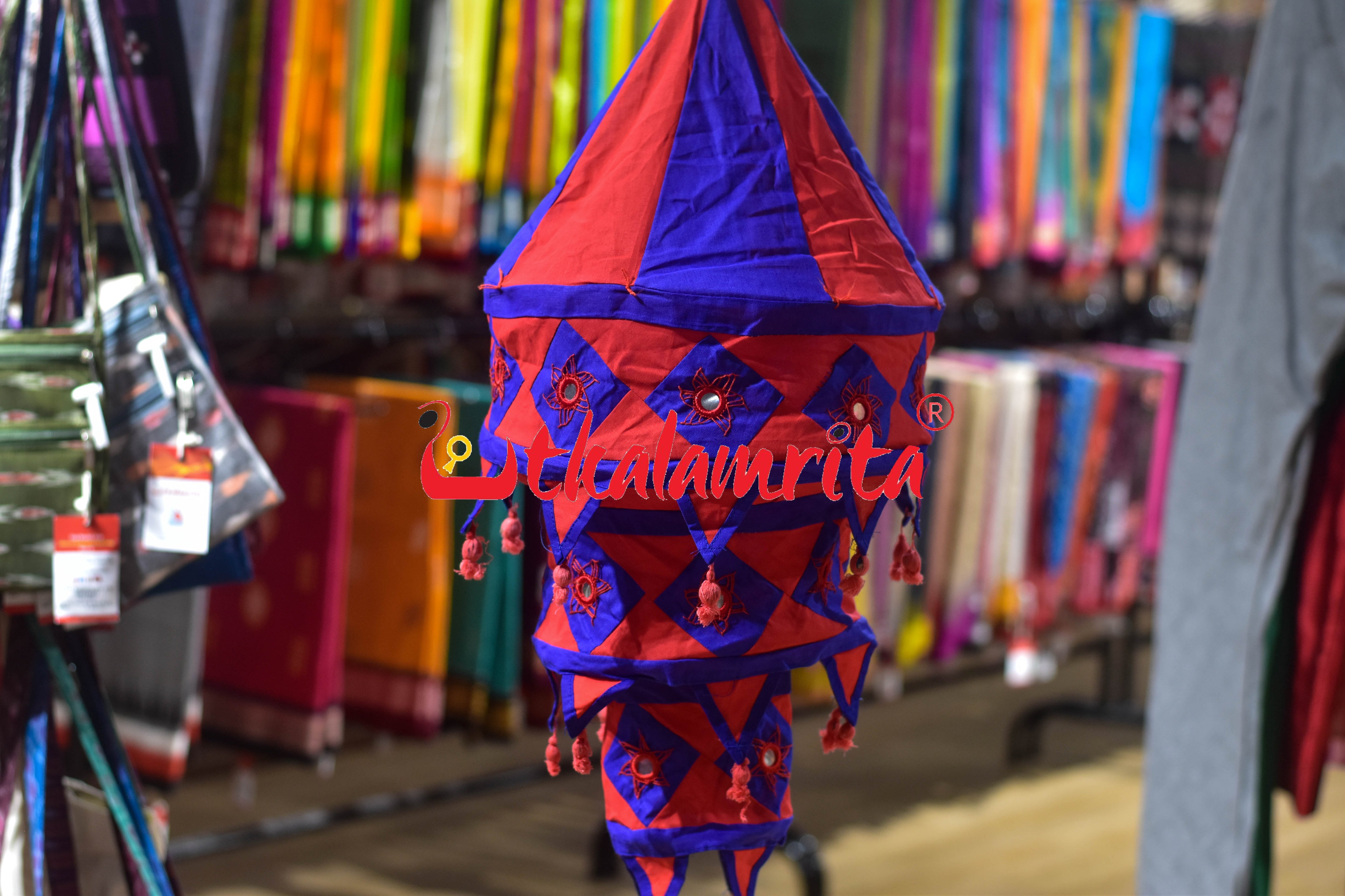 Red Blue Special 3-Step Round Lampshade