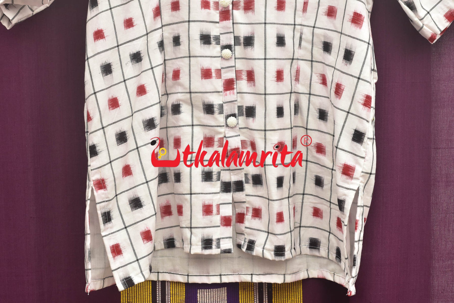 Double Ikat Kuthi Pasapali RBW (Ladies Top)