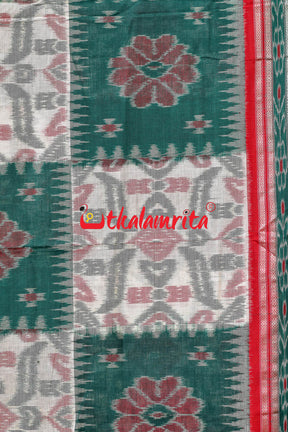 Box Computer Green Khandua Cotton Saree