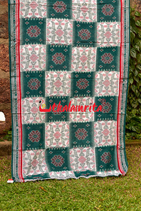 Box Computer Green Khandua Cotton Saree