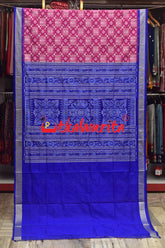 45 Kuthi Pink Sambalpuri Pasapali Silk Saree