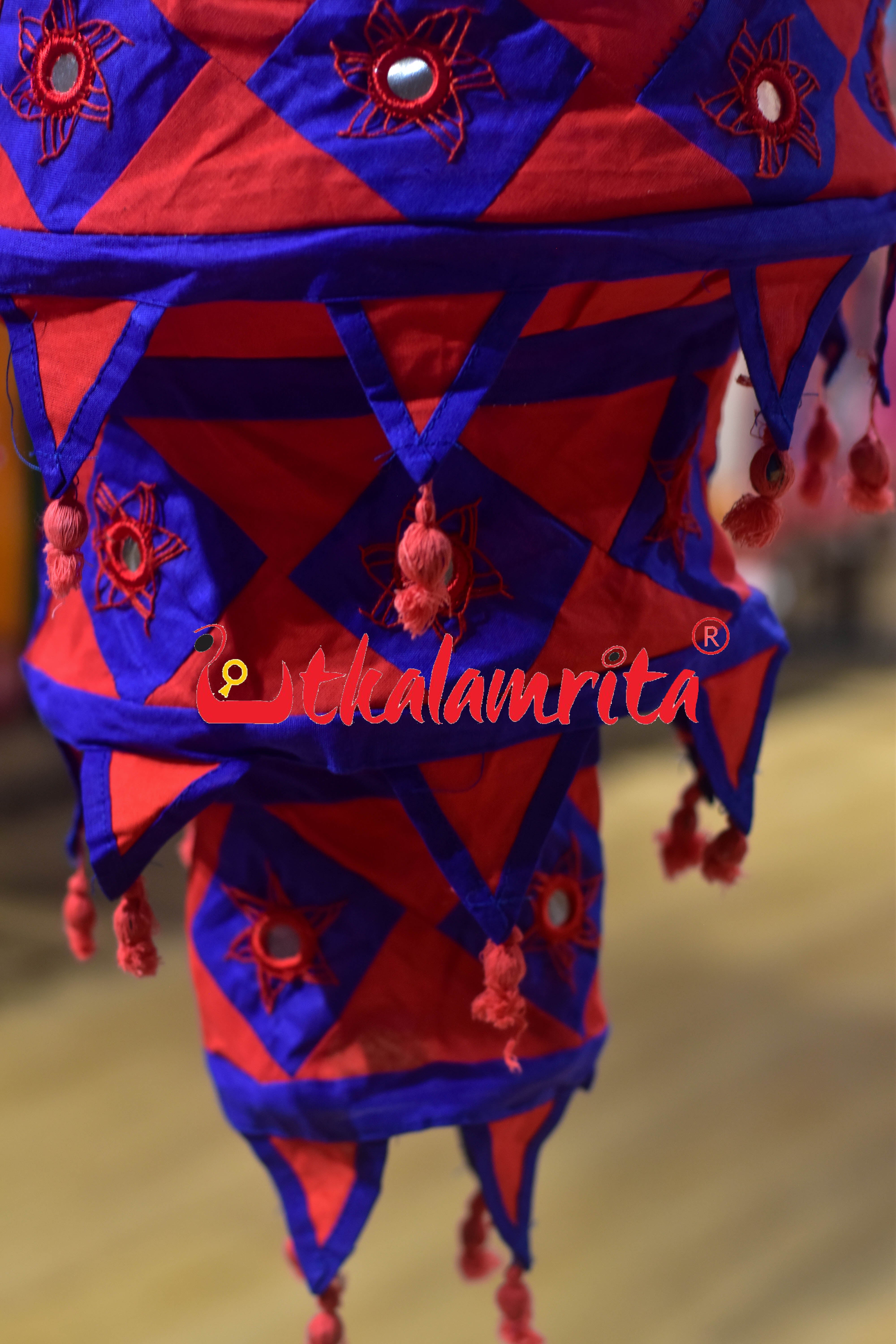 Red Blue Special 3-Step Round Lampshade
