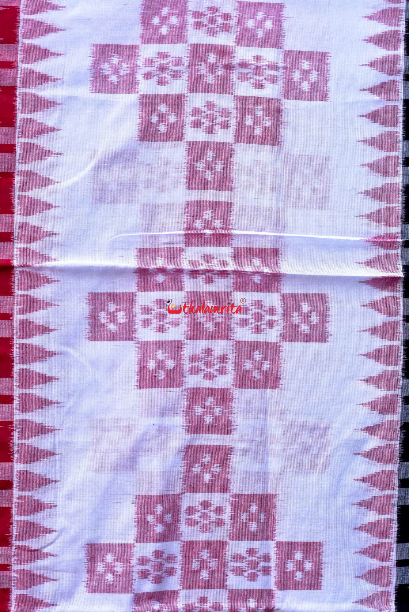 3D Middle Pasapali Khandua Cotton Saree