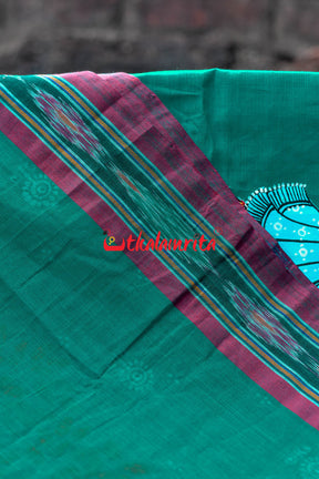Raja Theme Pattachitra Cotton Saree