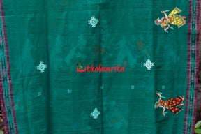 Raja Theme Pattachitra Cotton Saree