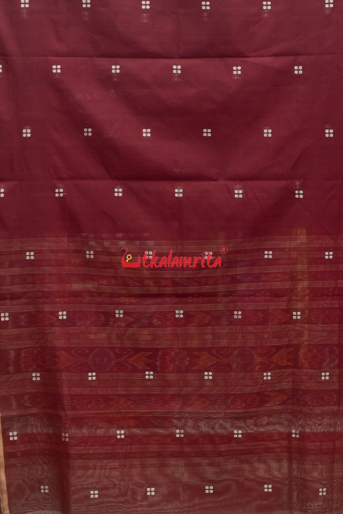 Coffee Chandan Pittala Single Cotton Saree