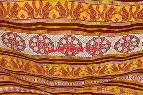 Haldi Pata With Chakra Border Khandua Silk Saree