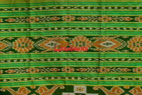 Green Border Body Dots Khandua Silk Saree