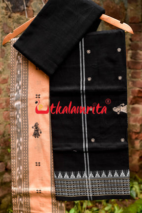 Chandan Black Doll Bomkai Dress Set