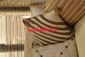 Diagonal Striped Cushion