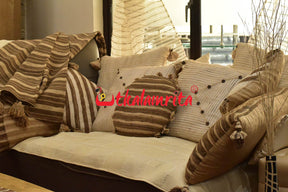 Diagonal Striped Cushion