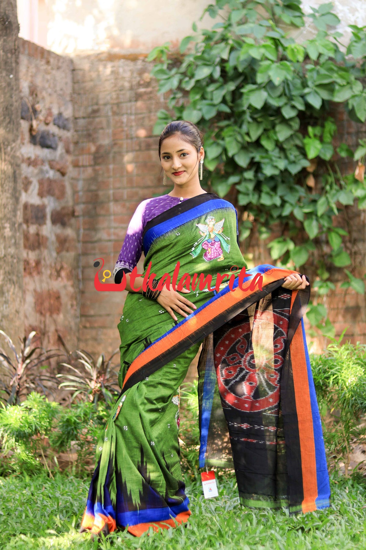 Angels Pattachitra Cotton Saree