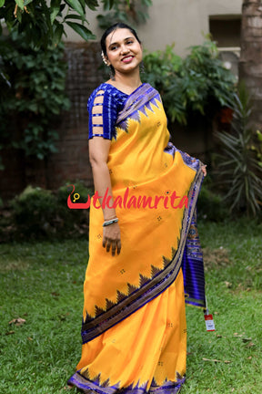 The Haldi Basanta Khandua Silk Saree