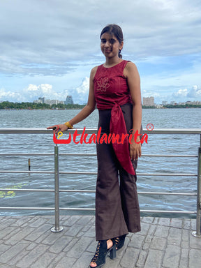 Purna Patra (Asymmetrical Jumpsuit Set)