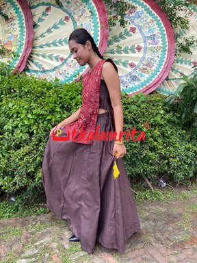 Shubha Shankha (Long Skirt Tie-up Set)