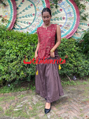 Shubha Shankha (Long Skirt Tie-up Set)