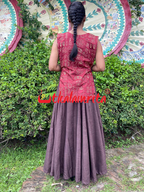 Shubha Shankha (Long Skirt Tie-up Set)