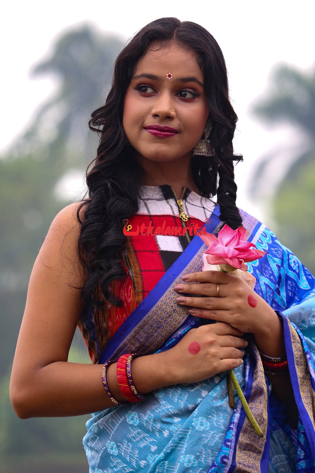 Contrast Bichitrapuri RBW Sleeveless (Blouse)