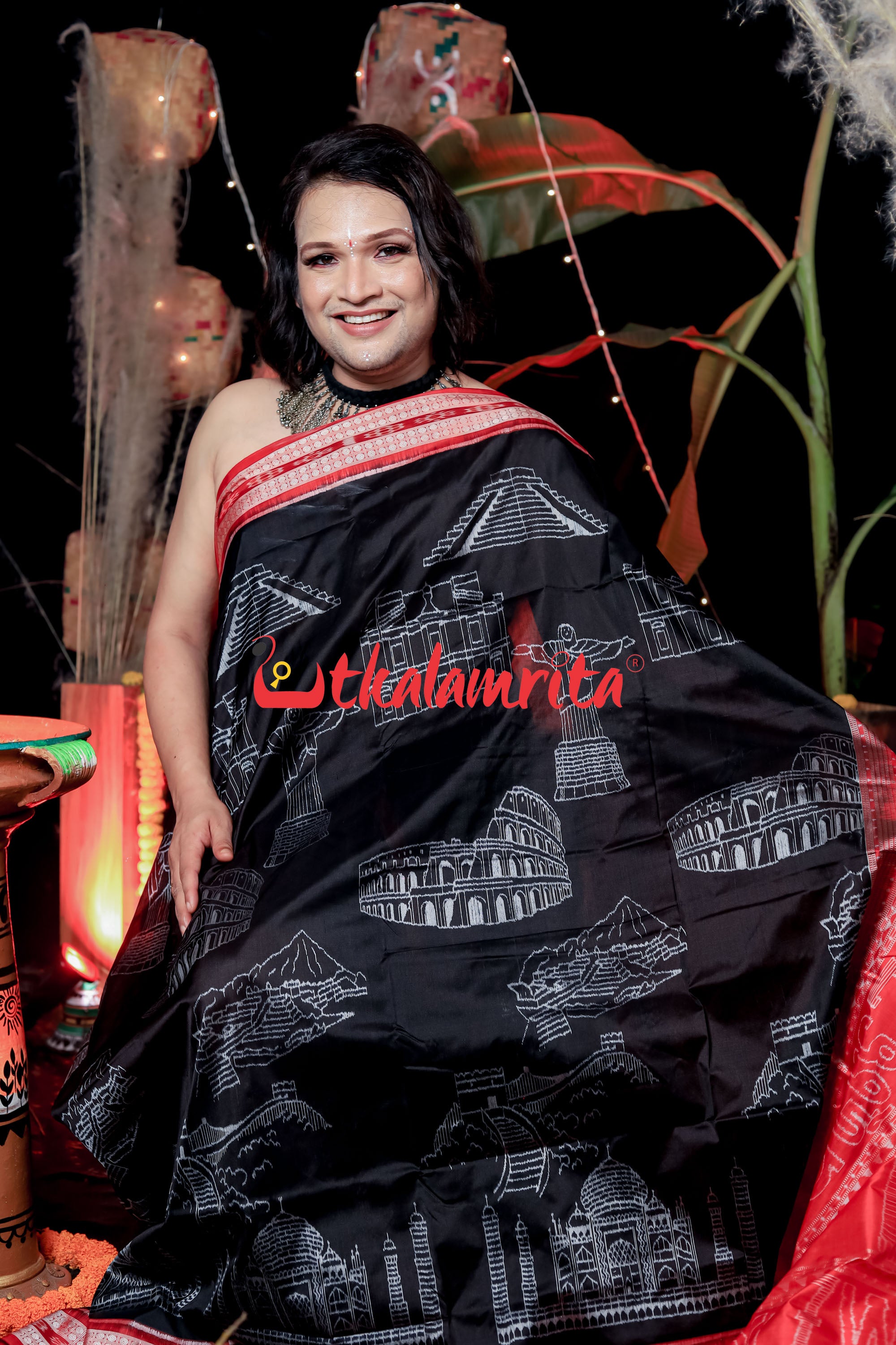 7 Wonders of World Sambalpuri Silk Saree