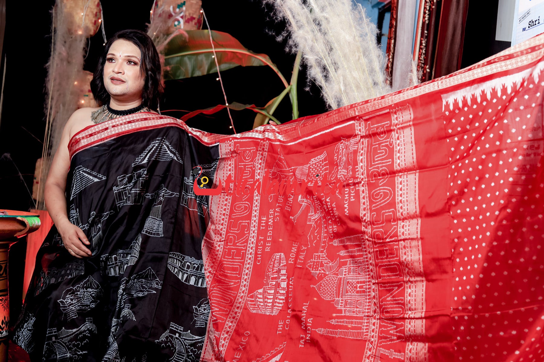 7 Wonders of World Sambalpuri Silk Saree