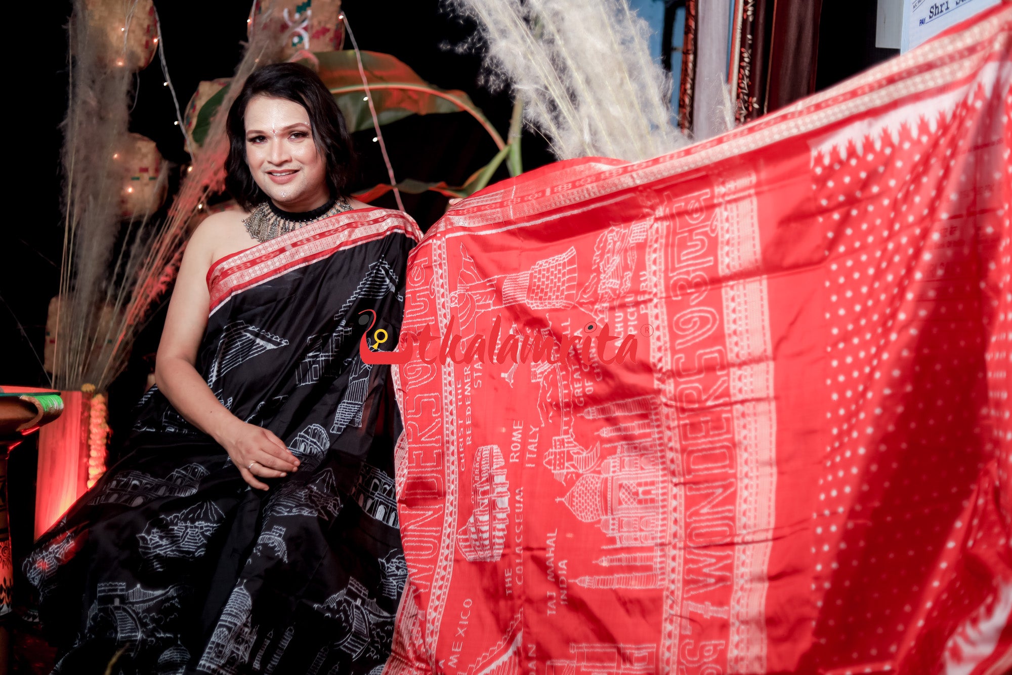 7 Wonders of World Sambalpuri Silk Saree