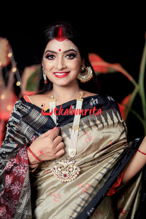 Earth Colour Tribal Sambalpuri Silk Saree