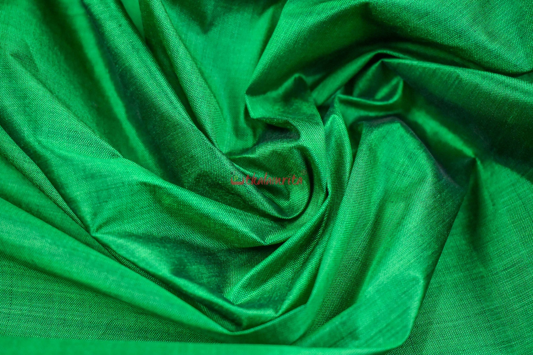 Green Bandha Border Silk (Fabric)