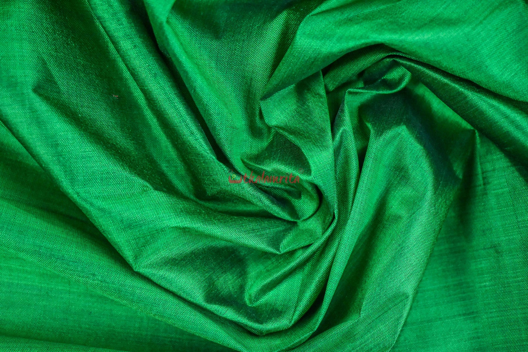 Green Bandha Border Silk (Fabric)