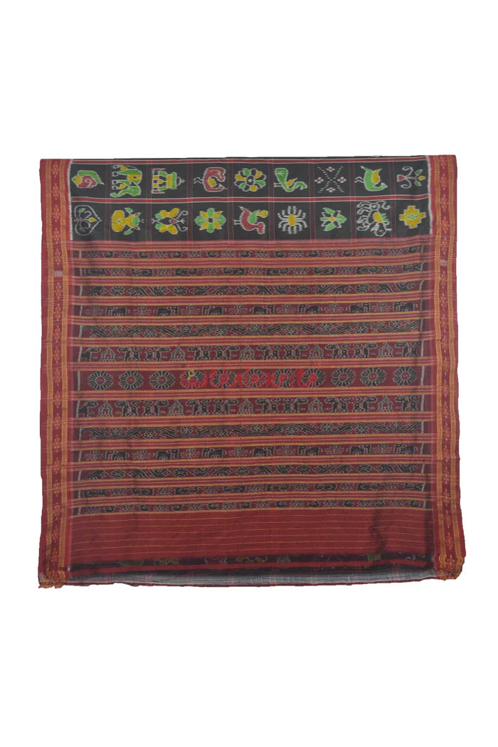 Black Nabarangi Silk Saree